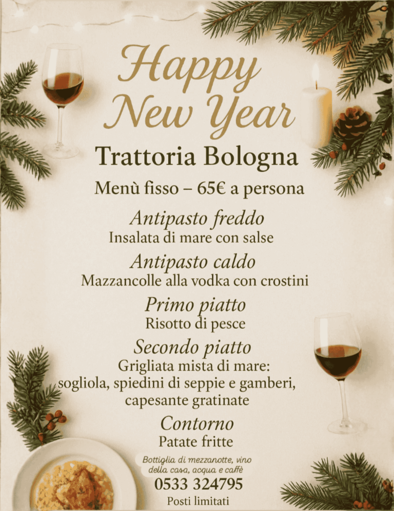 Menu Capodanno 2025